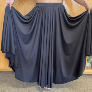Black Triple Panel Skirt Eurotard
